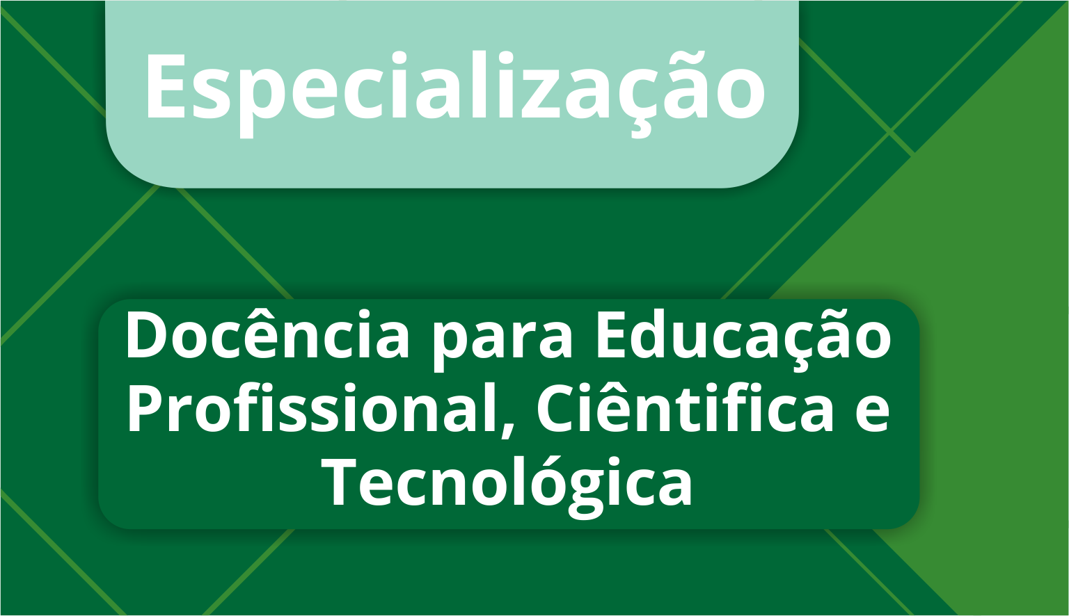 Especialização em Docência